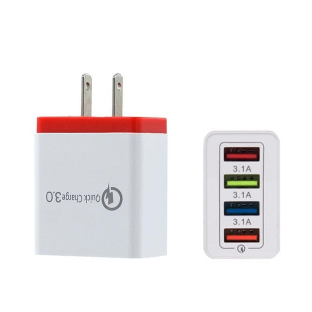 4USB mobile phone charger