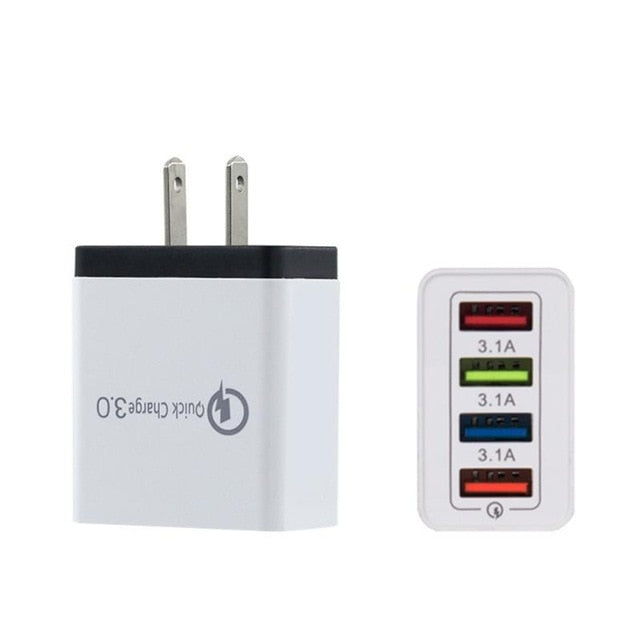 4USB mobile phone charger