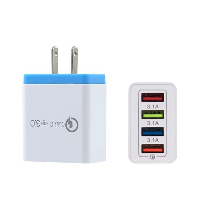 4USB mobile phone charger