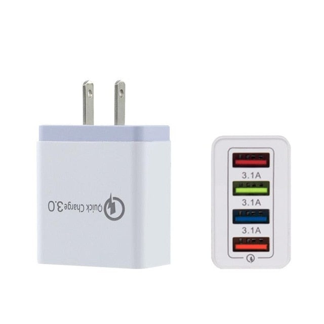 4USB mobile phone charger