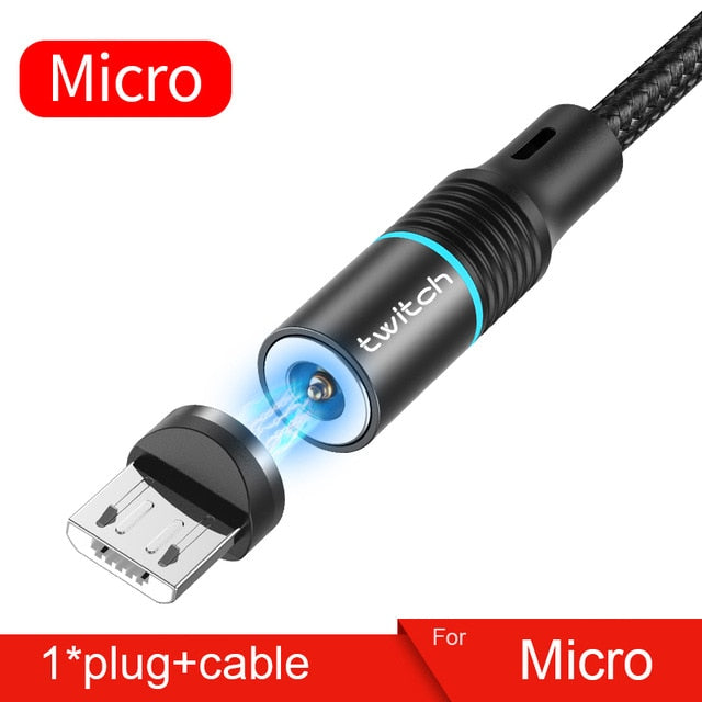 Magnetic Micro USB Type C Cable
